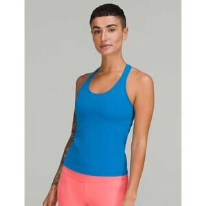 LULULEMON Cool Racerback Short Tank Top *Nulu in Poolside Blue Size 4